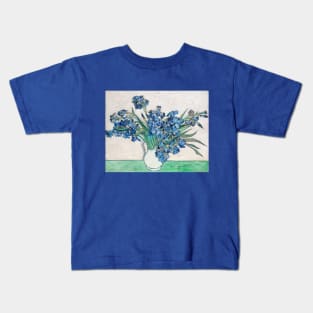 Vase with Irises by Vincent van Gogh Kids T-Shirt